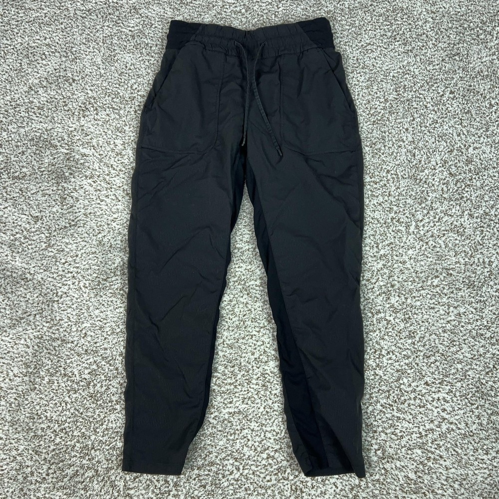 Lululemon Pants Womens‎ 6 Black Jogger Tapered Pockets Beyond the Studio Workout